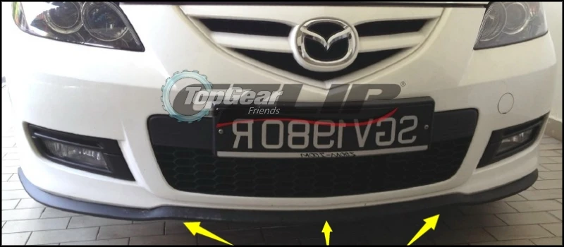 Для Mazda 5 M5 для Mazda5 Premacy бампер губа/передний спойлер дефлектор TOPGear друзья Тюнинг