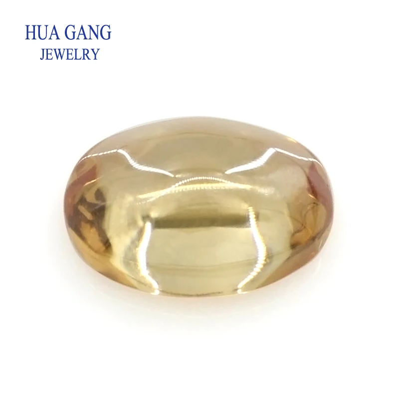 

Champagne Cubic Zirconia Stone Oval Shape Cabochon Cut Flat Back Loose CZ Stone Synthetic Gems For Jewelry Free Shipping