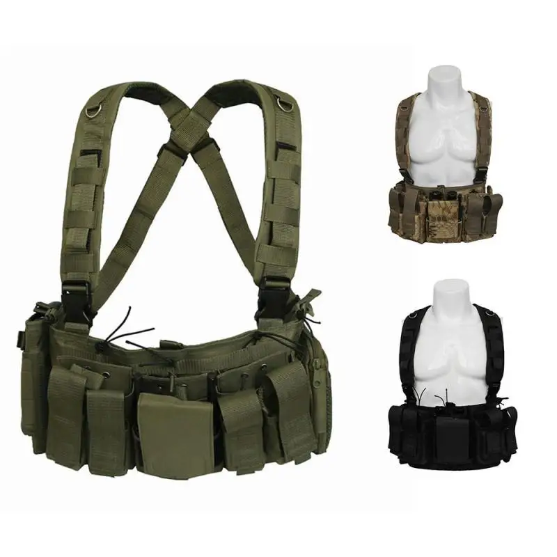 

Tactical Vest Bag Multifunctional Shoulder Bag Men Waist Pack Waistline Adjustable Outdoor Military Hunting Camping Backpack
