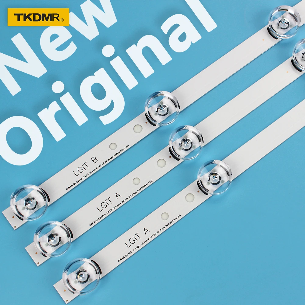 

TKDMR 3 шт. ТВ светодиодный Подсветка полосы для LG innotek drt 3,0 32 32LB550B-ZA 32LB5600-UH 32LB561B-SC 6916l-1975A LC320DUE LV320DUE