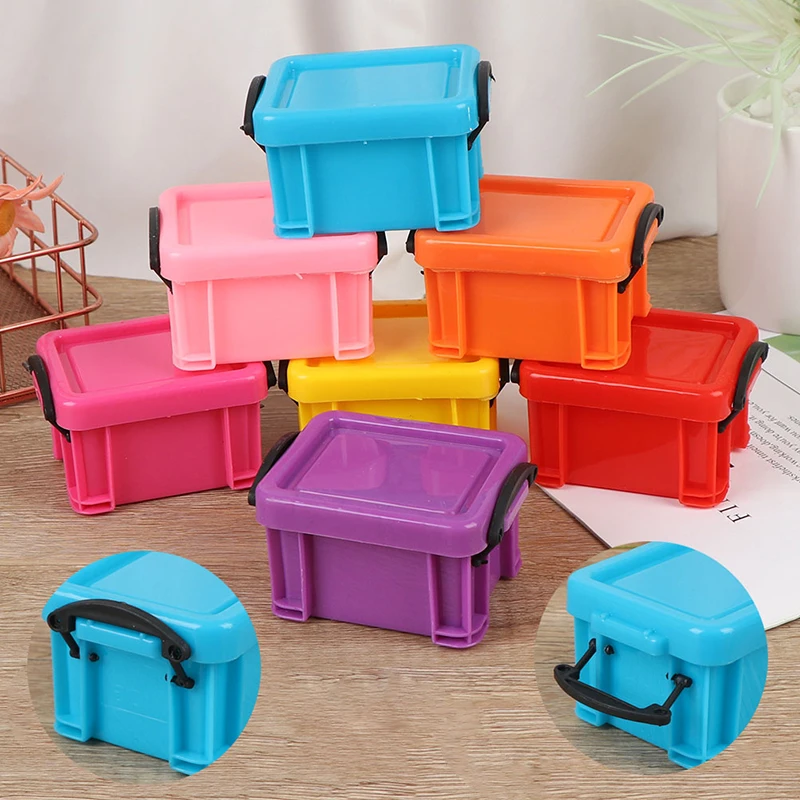 Мини коробка с замком карамельных цветов футляр труба супер коробки для хранения