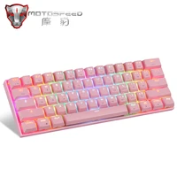 Mini New Motospeed CK62 Gaming Mechanical Keyboard USB Wired Bluetooth Dual Mode Keys RGB LED Backlight For Computer Gamer