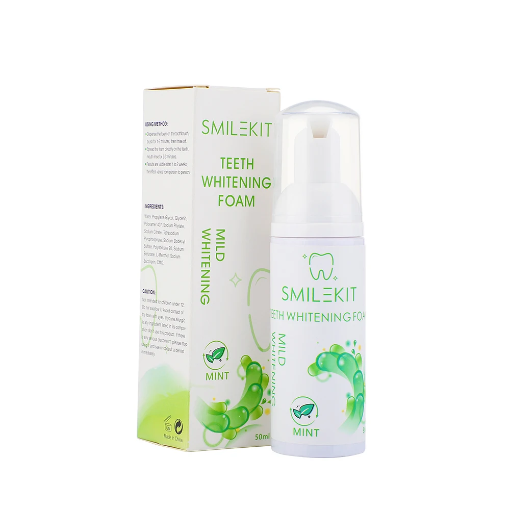 

50ml Teeth Whitening Mousse Toothpaste Fresh Shining Bad Breath Teeth Cleaning Tooth-Cleaning Tooth Dental Tool Oral Care