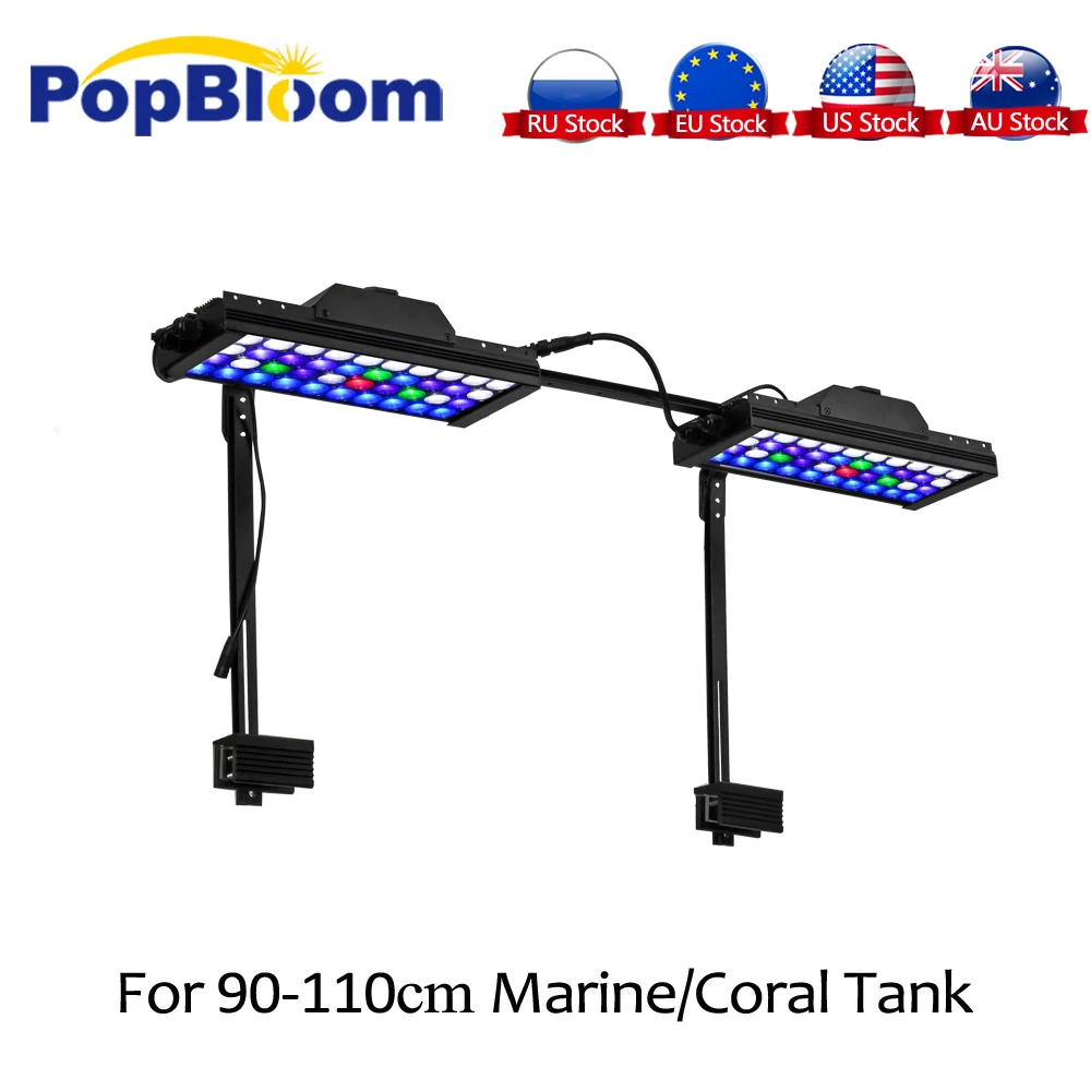 PopBloom светодиодный светильник для аквариума рифовый программируемый коралловый