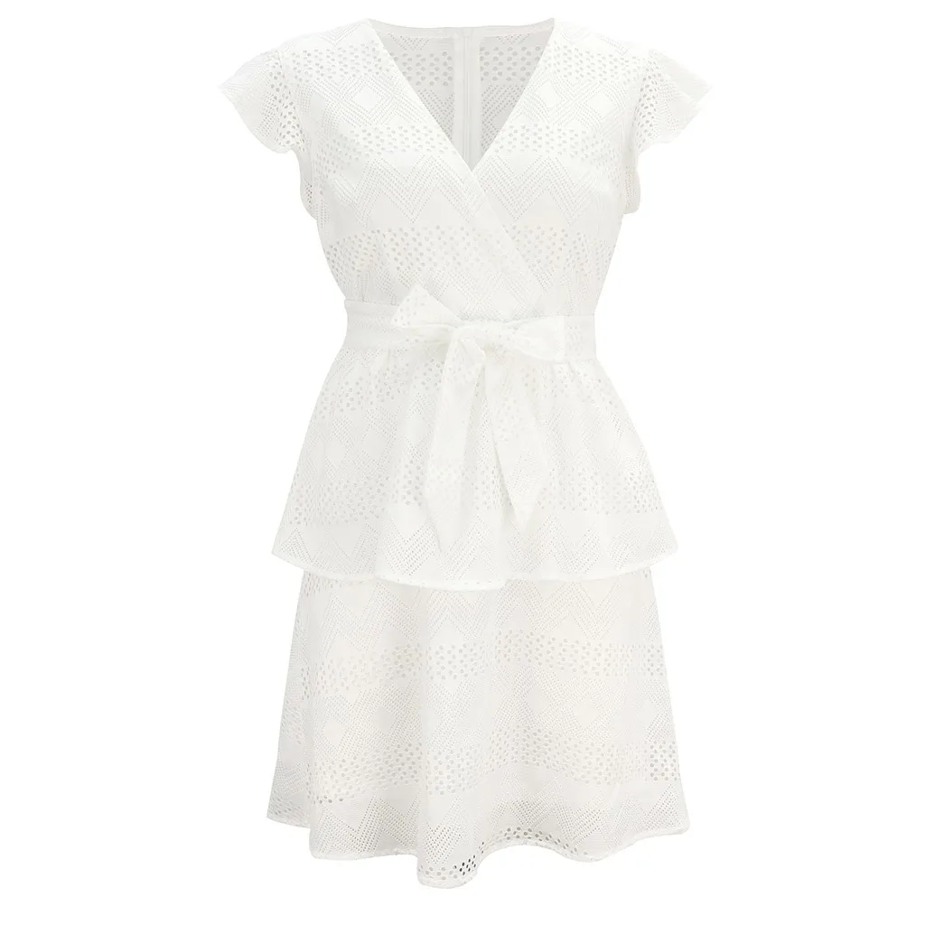 SAGACE платья с принтом элегантное женское пляжное платье длинным рукавом и v