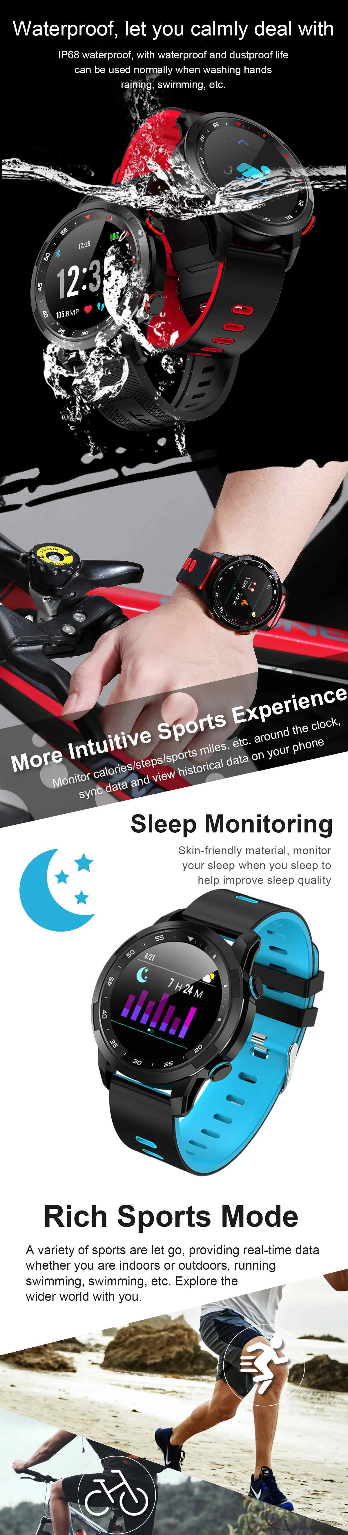 Bakeey V09 Full Touch HD дисплей Smart Band ECG Монитор артериального давления сердечного ритма bluetooth спортивные Смарт-часы для Android для IOS