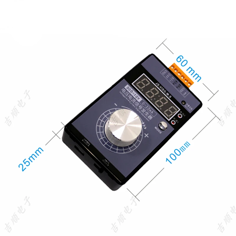 

Analog 0-5V 0-10V 4-20mA Signal Generator with Rechargeable Battery Pocket Adjustable Voltage Current LB01G Calibrator