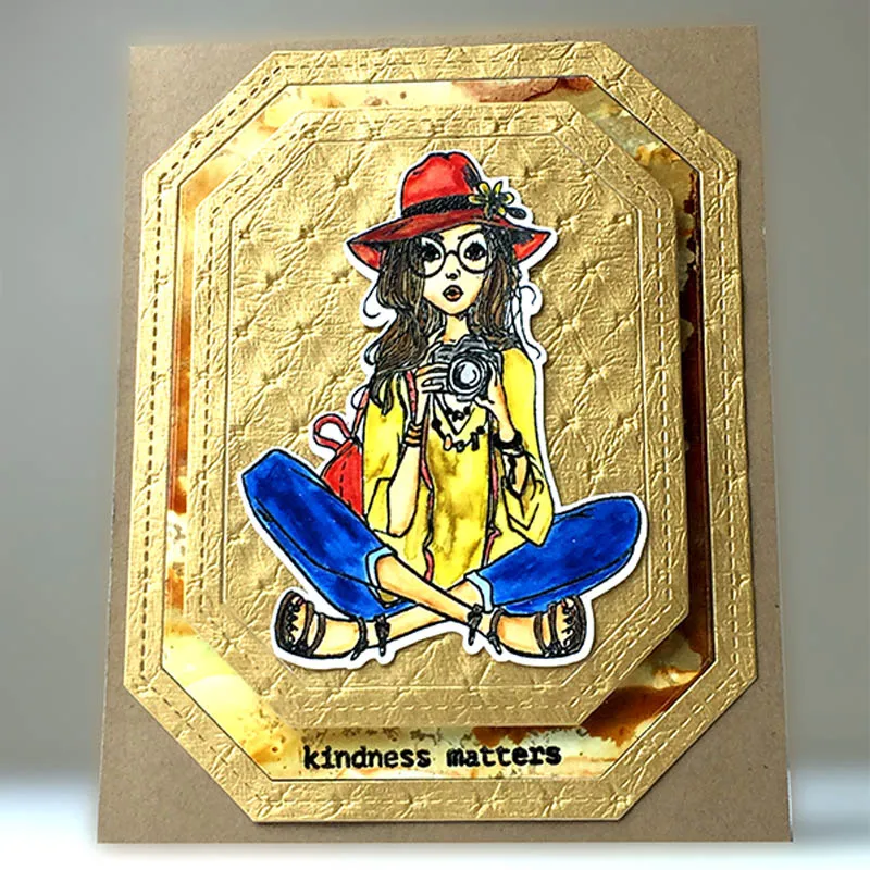 Прозрачные штампы для девочек скрапбукинга создание карт силиконовые рукоделия