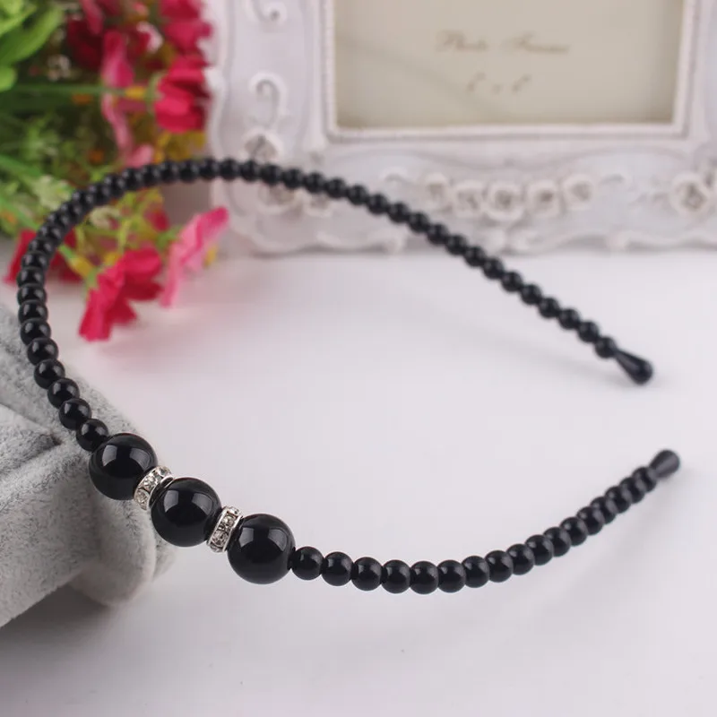 1 шт. детская модная повязка на голову с жемчужинами для девочек Корейская