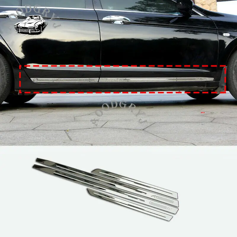 

stainless Door Side Panels Molding Trim For Honda Accord 4DR sedan 2008-2012 4pcS Car modification Auto parts