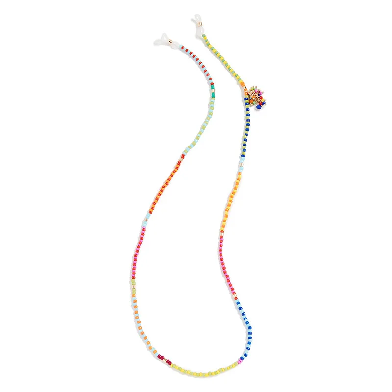 

Sunglasses Women Chain Beach Style Bead Chain Masks Prevent Off-chain Anti-lost Eyeglasses Accessories Holder Neck Chains Rope