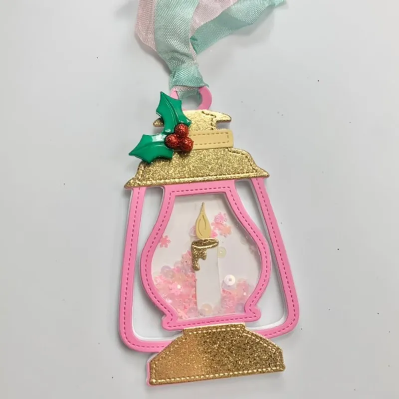 

Lantern Shaker Metal Cutting Dies DIY Scrapbooking Card Stencil Paper Craft Handmade Album Handbook Decoration