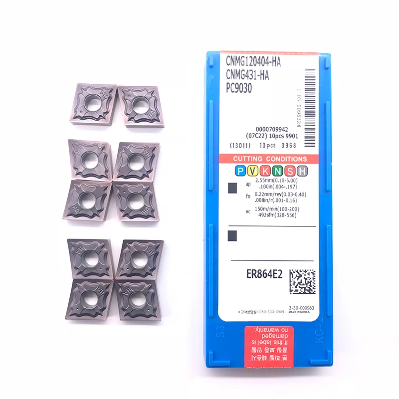 Высокое качество CNMG120404 CNMG120408 HA PC9030 внешний твердосплавный инструмент для обработки деталей вращения вставка для нержавеющей стали