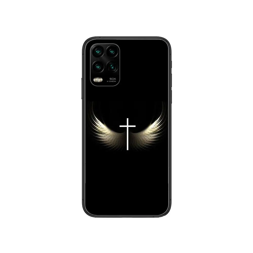

Hollywood luxury brands Jesus cross Phone Case For XiaoMi Redmi 11lite ultra 9 8A 7A 6 A Pro T 5G K40 Anime Black Cover Silicone