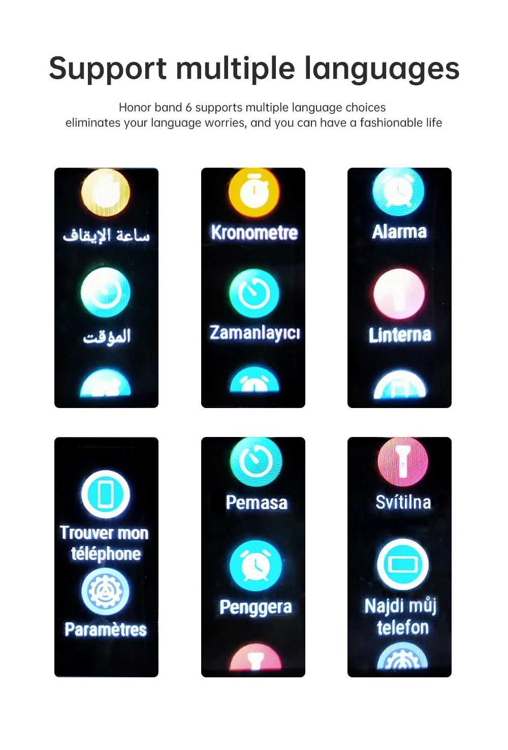 

Huawei Honor Band 6 Smart Wristband 1.47 inch AMOLED Color Touchscreen Blood Oxygen Heart Rate Sleep Nap Stress