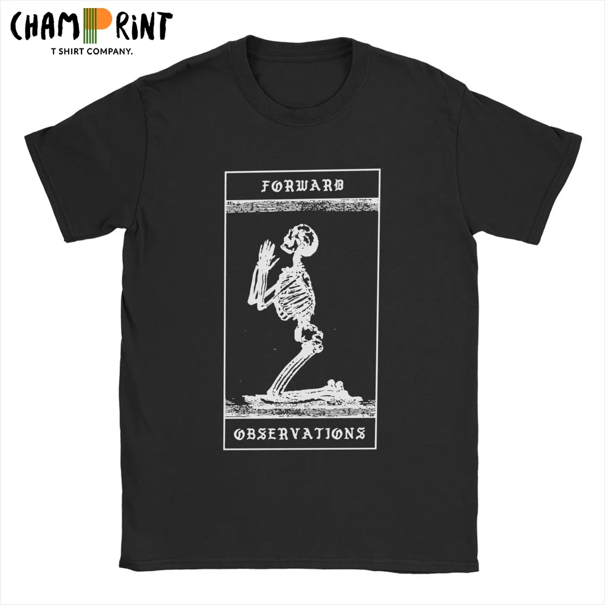 

Men's Praying Skeleton Forward Observations Group T Shirts Gbrs 100% Cotton Tops Short Sleeve Crewneck Tees Gift Idea T-Shirts