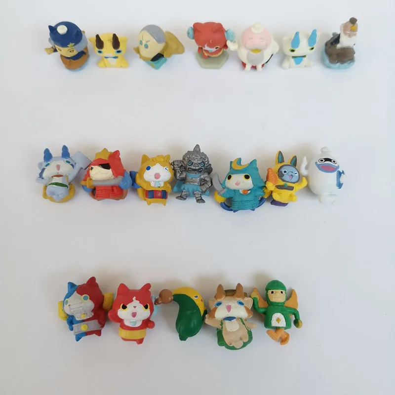 50 шт./лот аниме уровень мультфильм Милая ПВХ фигурка 5 Монстр Игра level5 Jibanyan Whisper