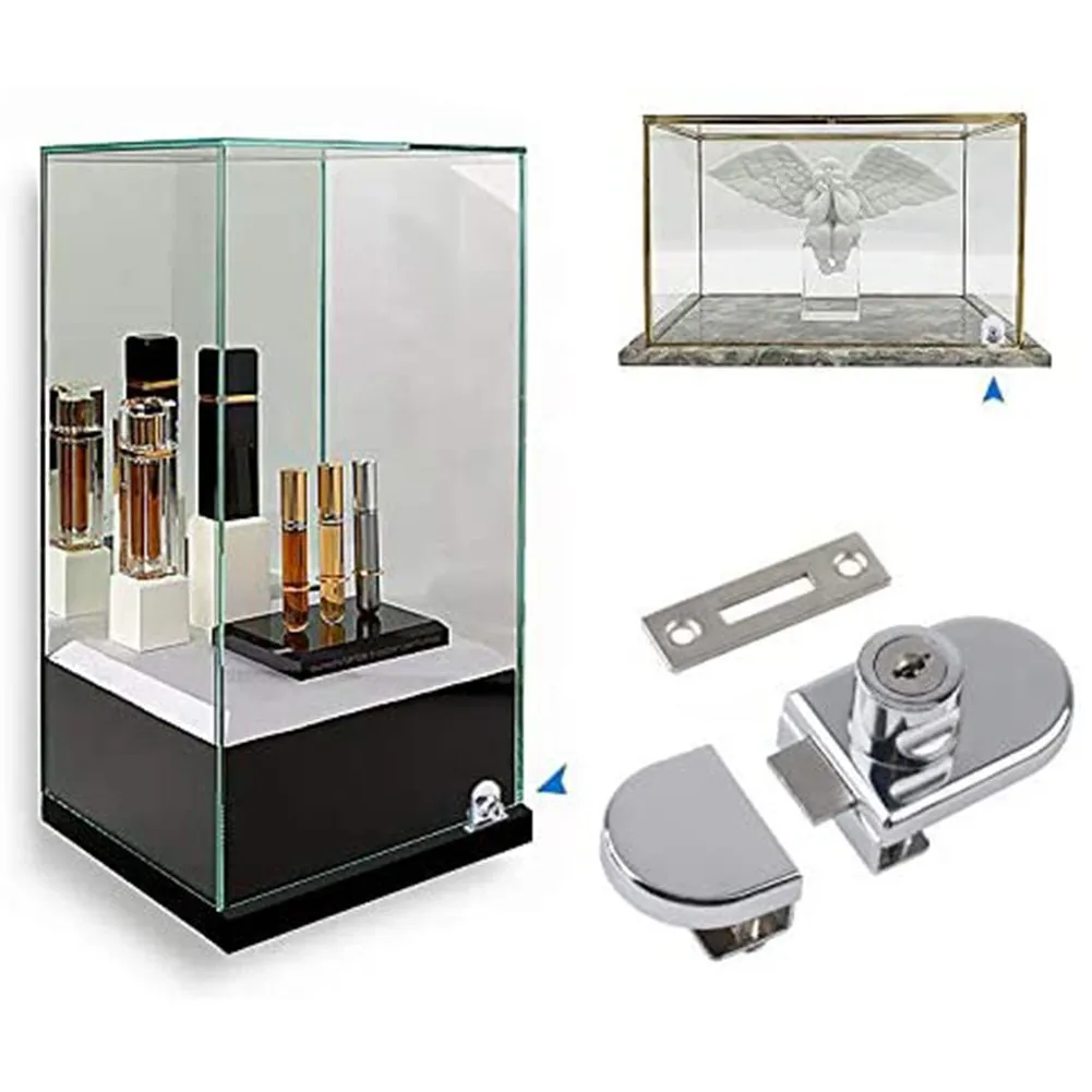

Showcase Door Lock With 2 Keys Accessories Cabinet Cupboard Glass Door