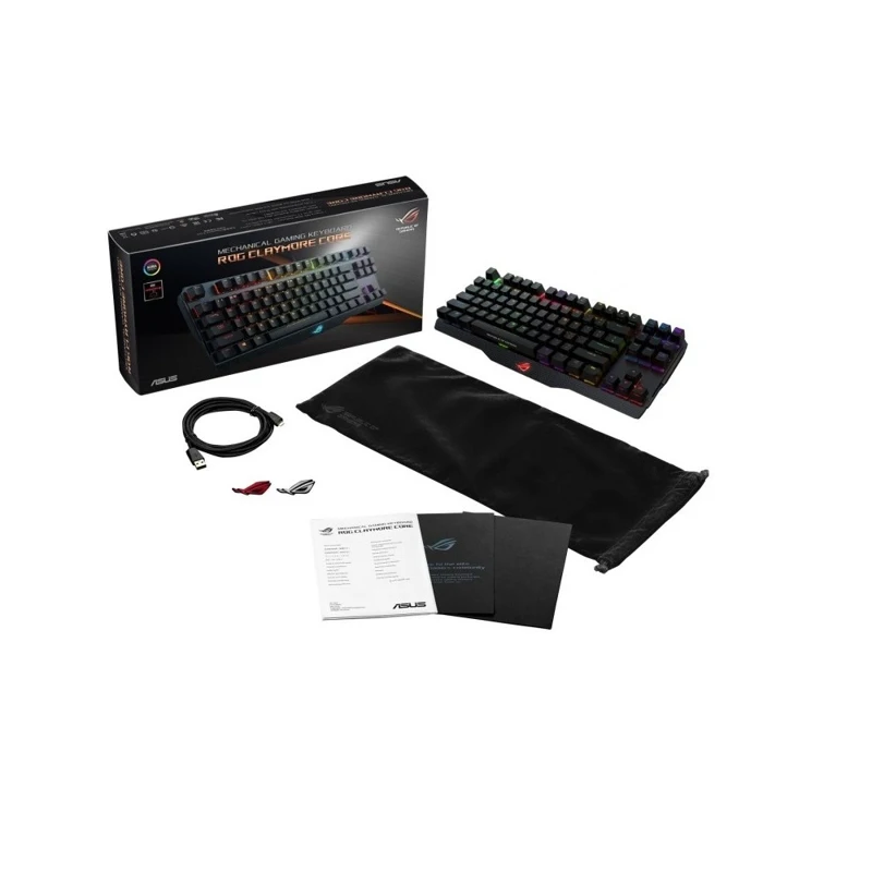 Клавиатура ASUS ROG Claymore Core Cherry RGB black проводная механическая подсветка клавиш USB без