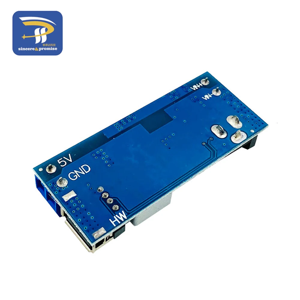 Регулируемый понижающий преобразователь источника питания USB LM2596S 24 В/12 В в 5 А