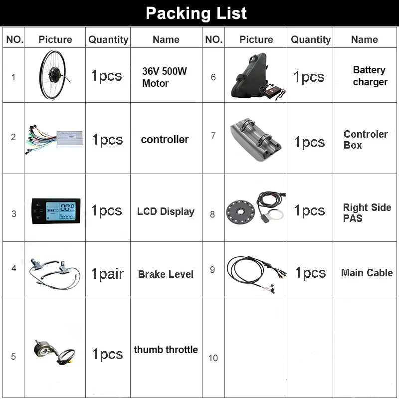 36V500W Ebike Conversion Kit 20'✦'&#x27700C Electric Motor Wheel 21AH Battery Bicycle E Bike kit Bicicleta Electrica |