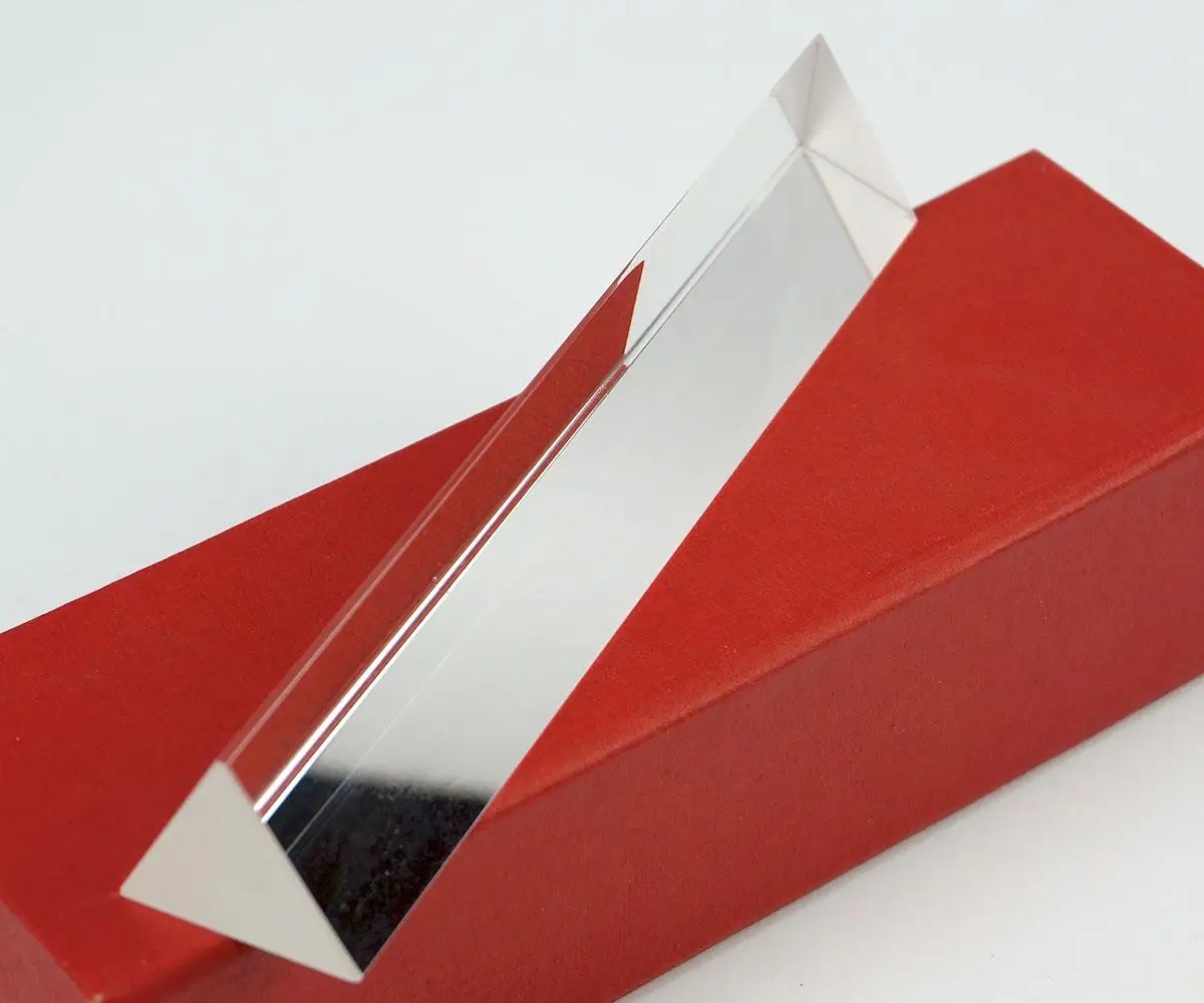 30x30x150mm K9 Crystal Triangular Prism Without Box for Light Spectrum Physics Photo Optical Instruments Rainbow Experiment - купить по