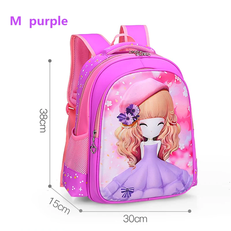 YK-Leik  fashion cartoon printing children school bags for girls High quality waterproof schoolbags Cute child backpacks