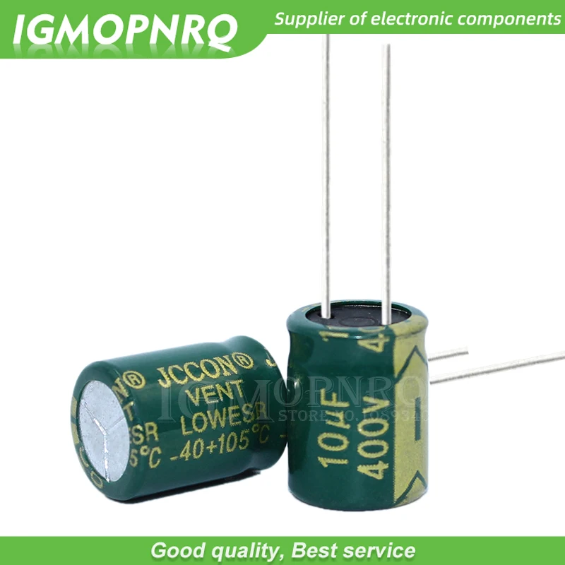 10 шт. 400V10UF 8*12 мм igmopnrq алюминиевый электролитический конденсатор высокая частота