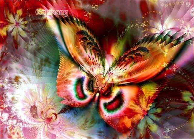 

Diy Diamond Painting Lively Beautiful Butterflies Square or Round Diamond Embroidered Cross Stitch Modern Home Rooms Wall Decora