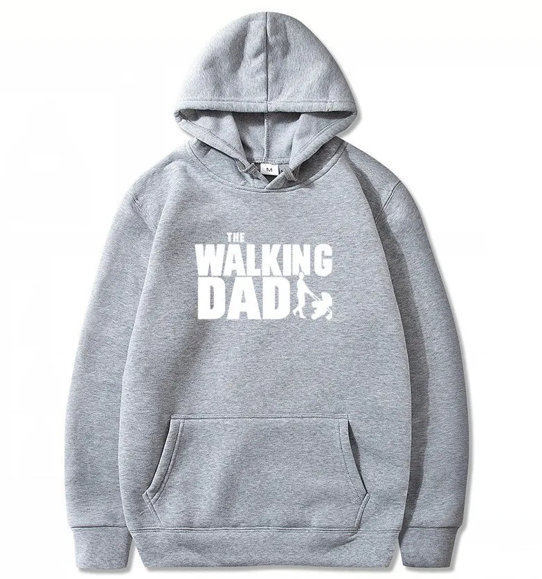 Толстовка ходячий папа мужские топы повседневные хлопковые Кофты на День отца