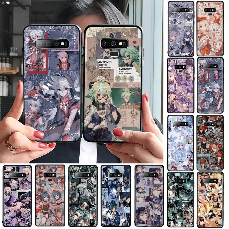 

Anime Genshin Impact Phone Case For Samsung Galaxy S20 S10 Plus S10E S5 S6 S7edge S8 S9 S9Plus S10lite 2020