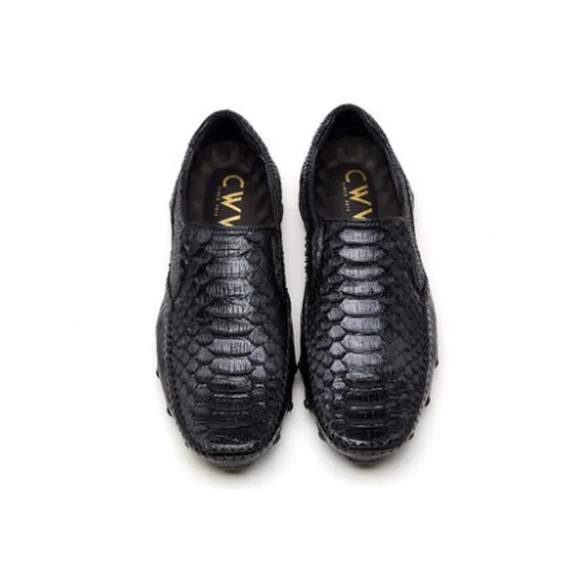 

CWV new arrival leisure men shoes Python skin men doug shoes male Soft face men driving shoes Men casual shoes