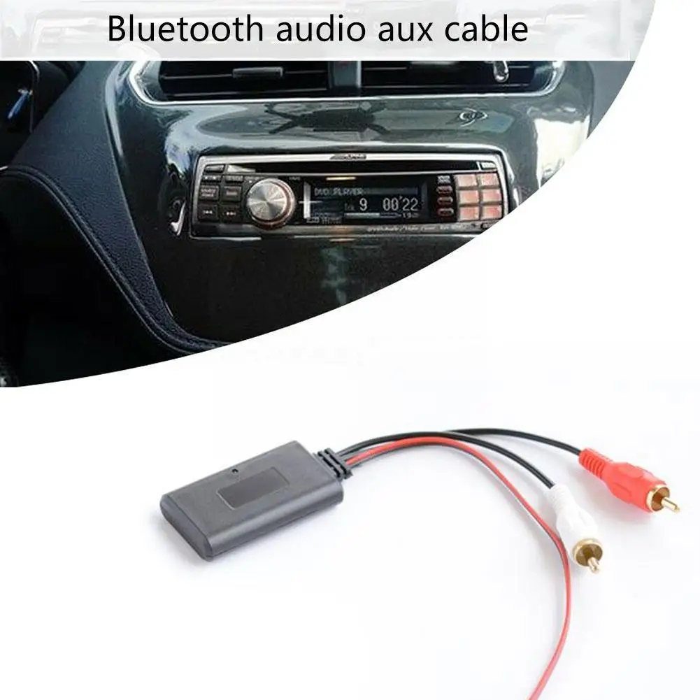 Универсальный модуль приемника Bluetooth Aux кабель 2 Rca автомобильный беспроводной