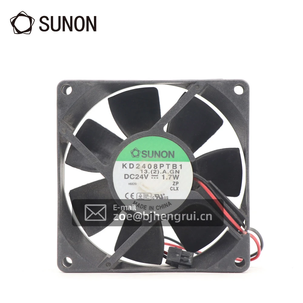 

SUNON KD2408PTB1 встроенный осевой Складной вентилятор, двойной шариковый вентилятор 2,9 Вт, охлаждающий вентилятор 8025