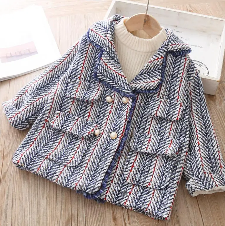 2019 г. Осеннее элегантное Формальное Женское пальто для маленьких девочек модная