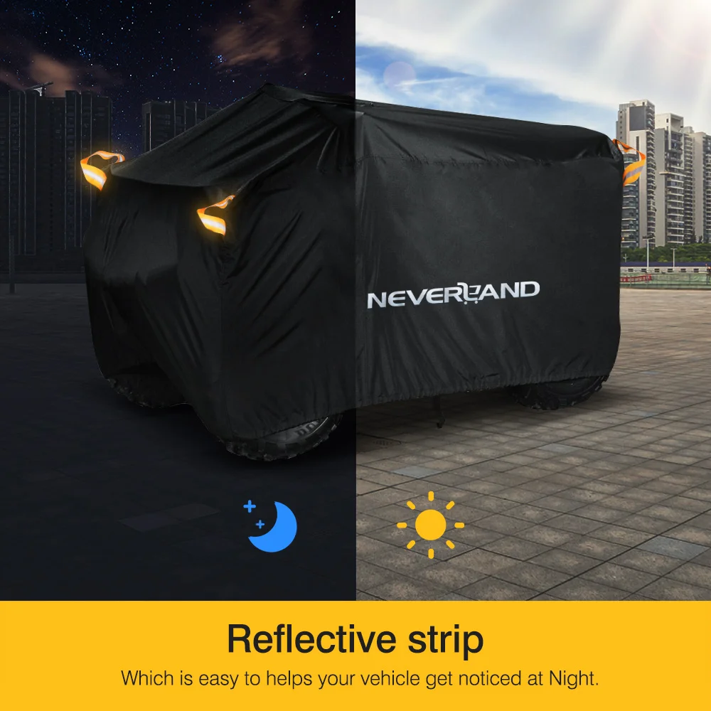 190t waterproof rain proof dust anti uv beach quad bike atv cover case for polaris motorcycle covers m l xl xxl xxxl d20 free global shipping