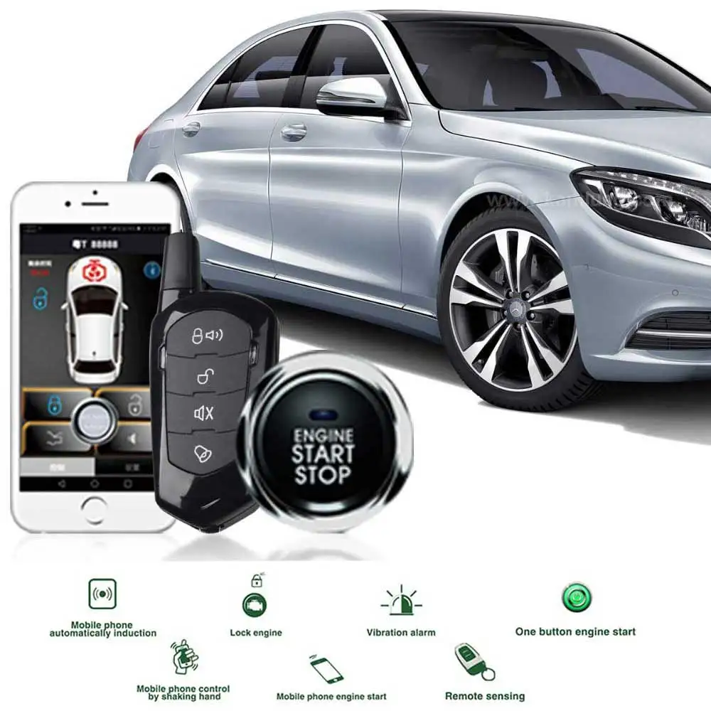 Приложение бесключевая система запуска двигателя автосигнализации кнопочная