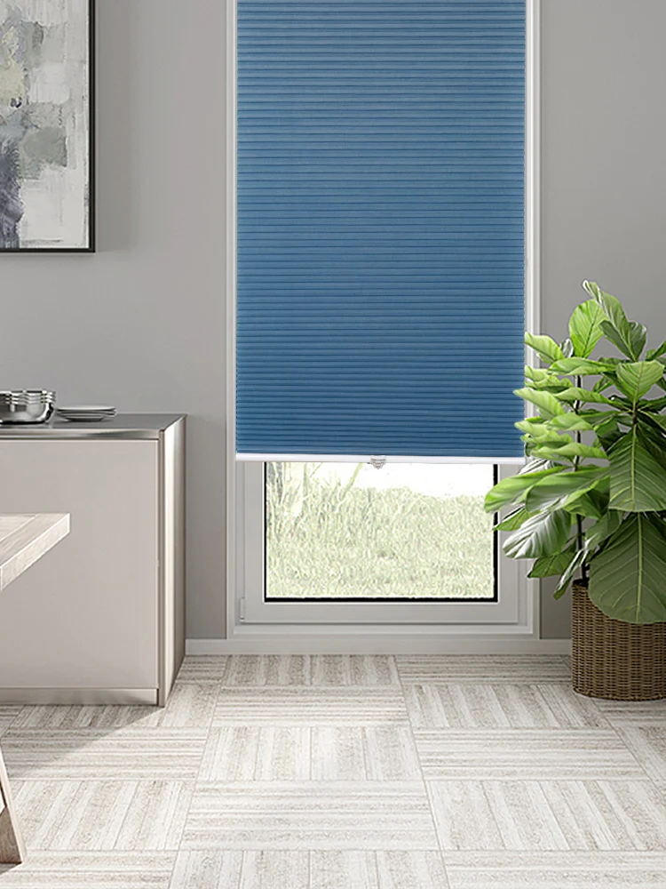 SUNFREE беспроводные весенние сотовые жалюзи водонепроницаемые тканевые для