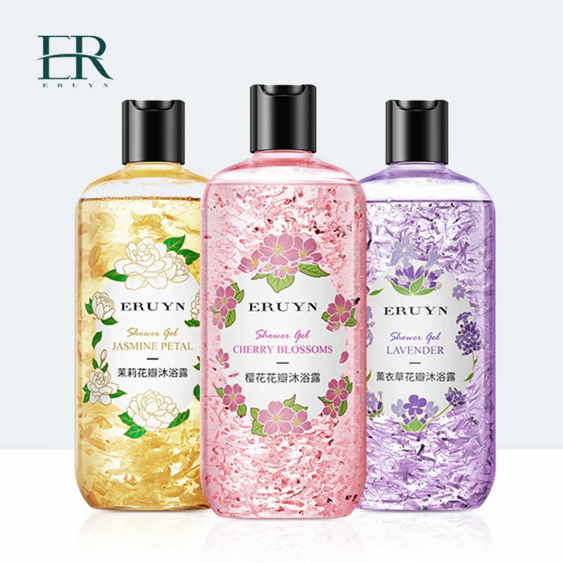 

Jasmine Cherry Blossom Lavender Petals Shower Gel Bath Lotion Refreshing Cleaning Lasting Fragrance Moisturizing Body Wash 500ml