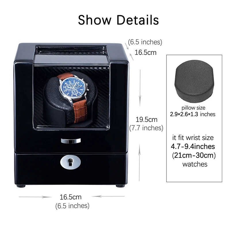 Автоматическая коробка для намотки часов с одним поворотом механический дисплей