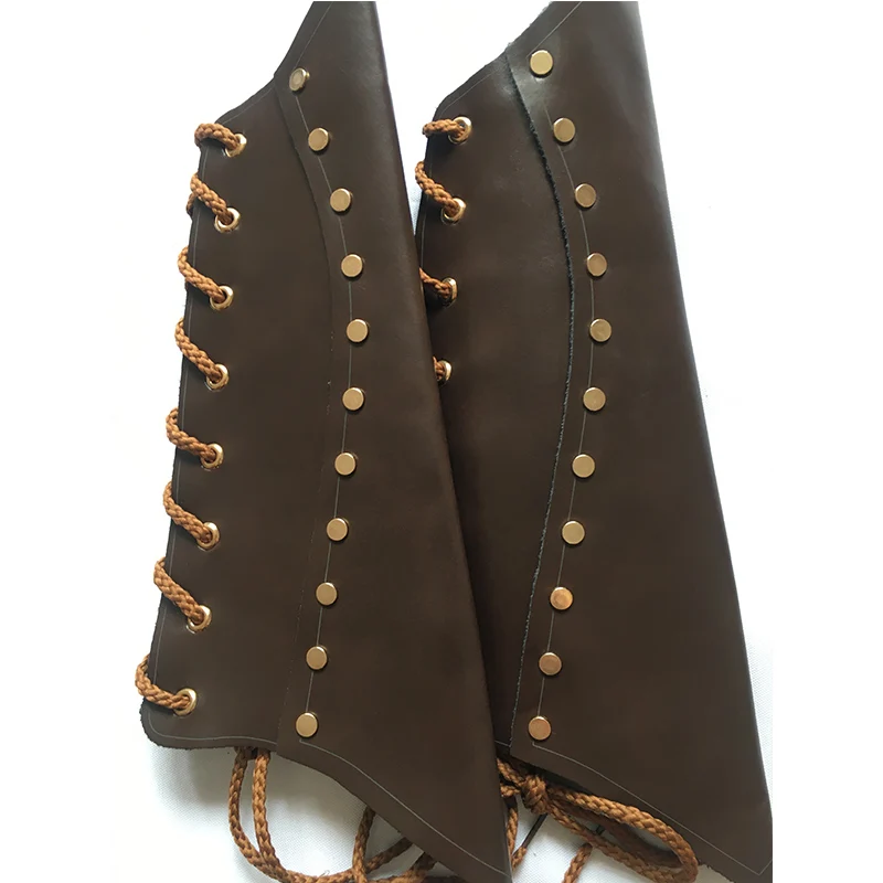 Для взрослых в средневековом стиле боевой воин Larp Рыцарь на запястье кожаная