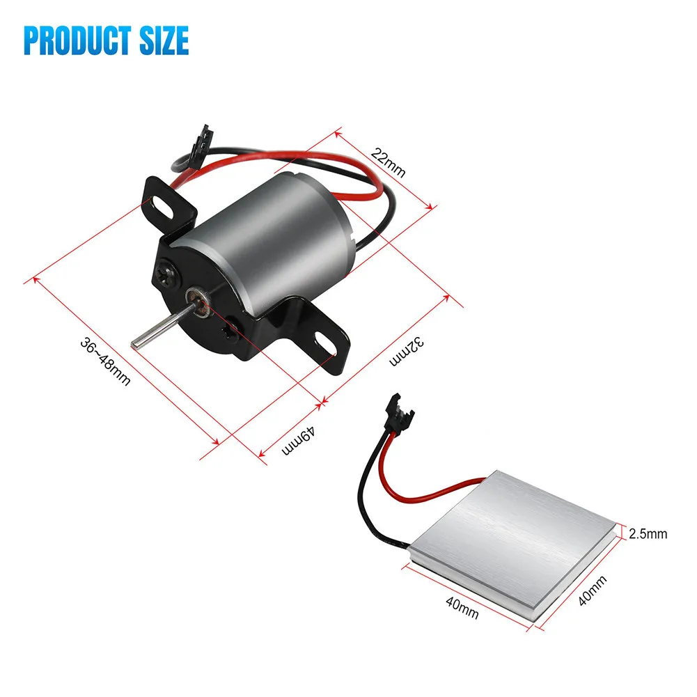 

Heat Operated Fireplace Fan Motor Generator Sheet Motor Set Repair Parts Winter Heating Replacement Power Tool Accessories