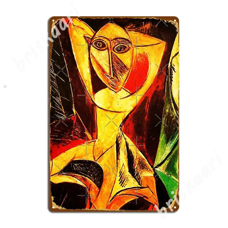 Высокое разрешение, обнаженные с поднятыми руками, он, Авиньон, танцор, Пабло Пикассо, металлические знаки, домашние винтажные настенные постеры