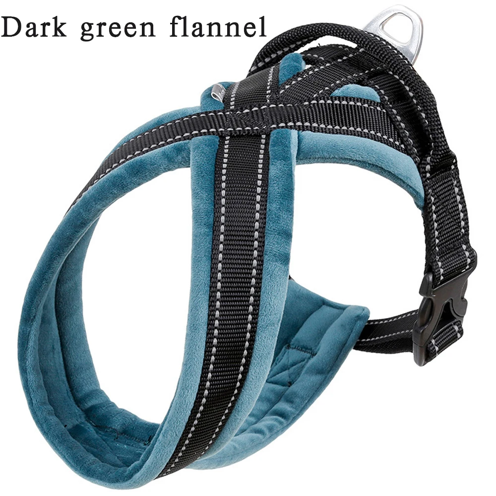 Светоотражающая нейлоновая шлейка для собак регулируемый дышащий жилет с