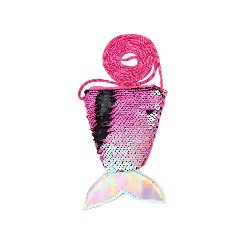 Кошелек с хвостом русалки и блестками для женщин 2019 Дамский Мини через плечо