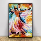 Waltz-палитра ножей картина маслом на холсте от Леонида Afremov Картина на холсте плакаты принты Куадрос домашний Декор Спальня