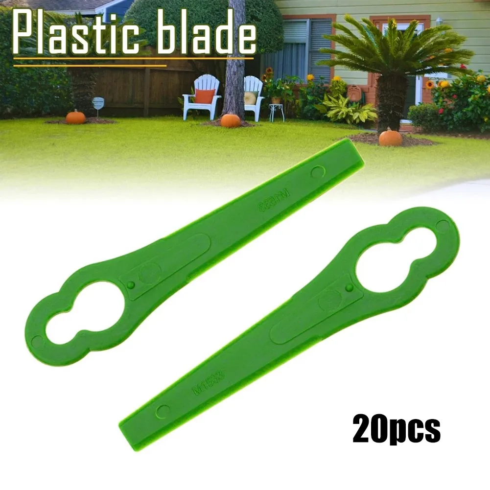

Plastic Mower Blades Replacement 20pcs/set Accessory Cutting Blades Green
