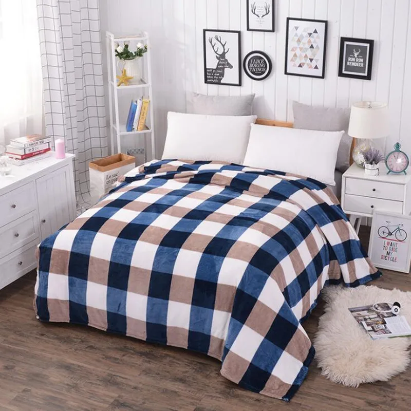 Толстое Зимнее Одеяло кораллового флиса одеяла теплые фланелевые простыни