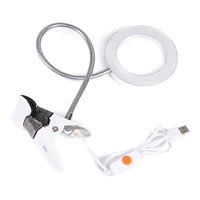 beauty salon microblading tattoo 8x magnifier lamp nail art usb cold light led non slip equipment clamp glass table lamp