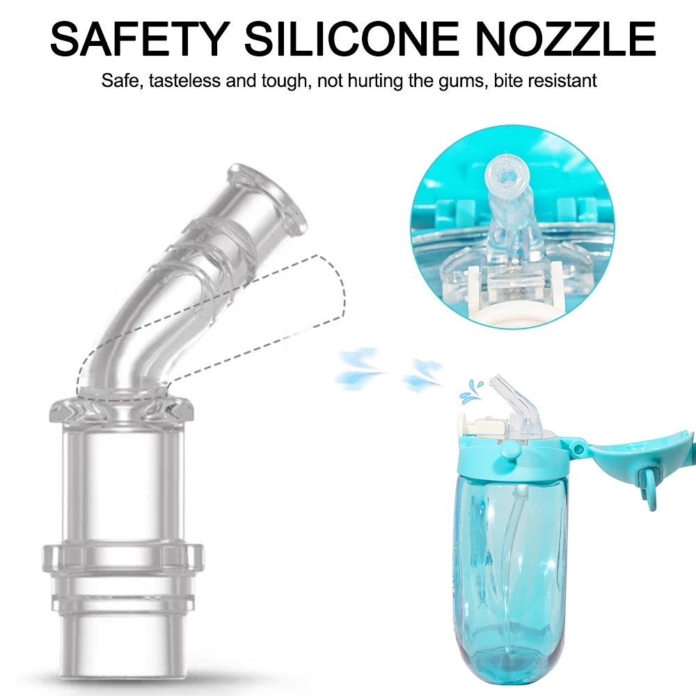 Бутылка для воды оригинальная бутылка питья с соломинкой мультяшный пончик